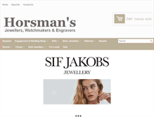 Tablet Screenshot of horsmansjewellers.co.uk